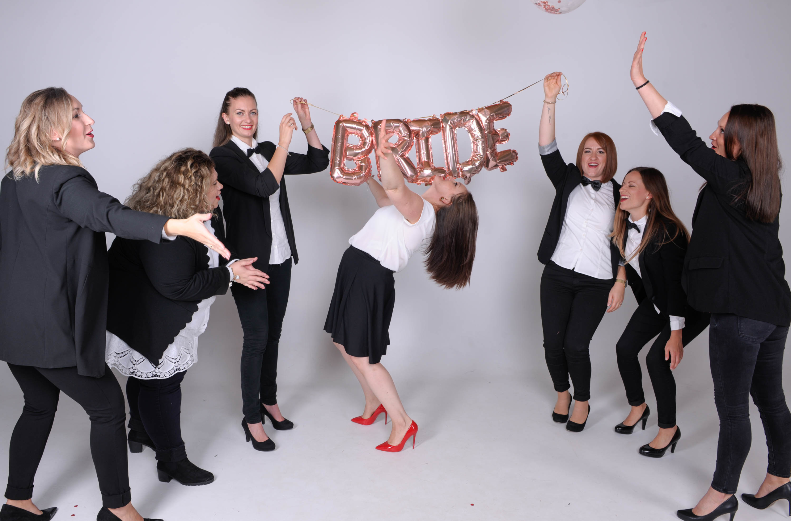 Jga Fotoshooting tanzende frauen